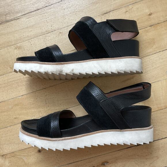 Homers Artisan Sandals Black Suede Womens Size U.S 7.5 - Size‎ 37 1/2 - Picture 9 of 10